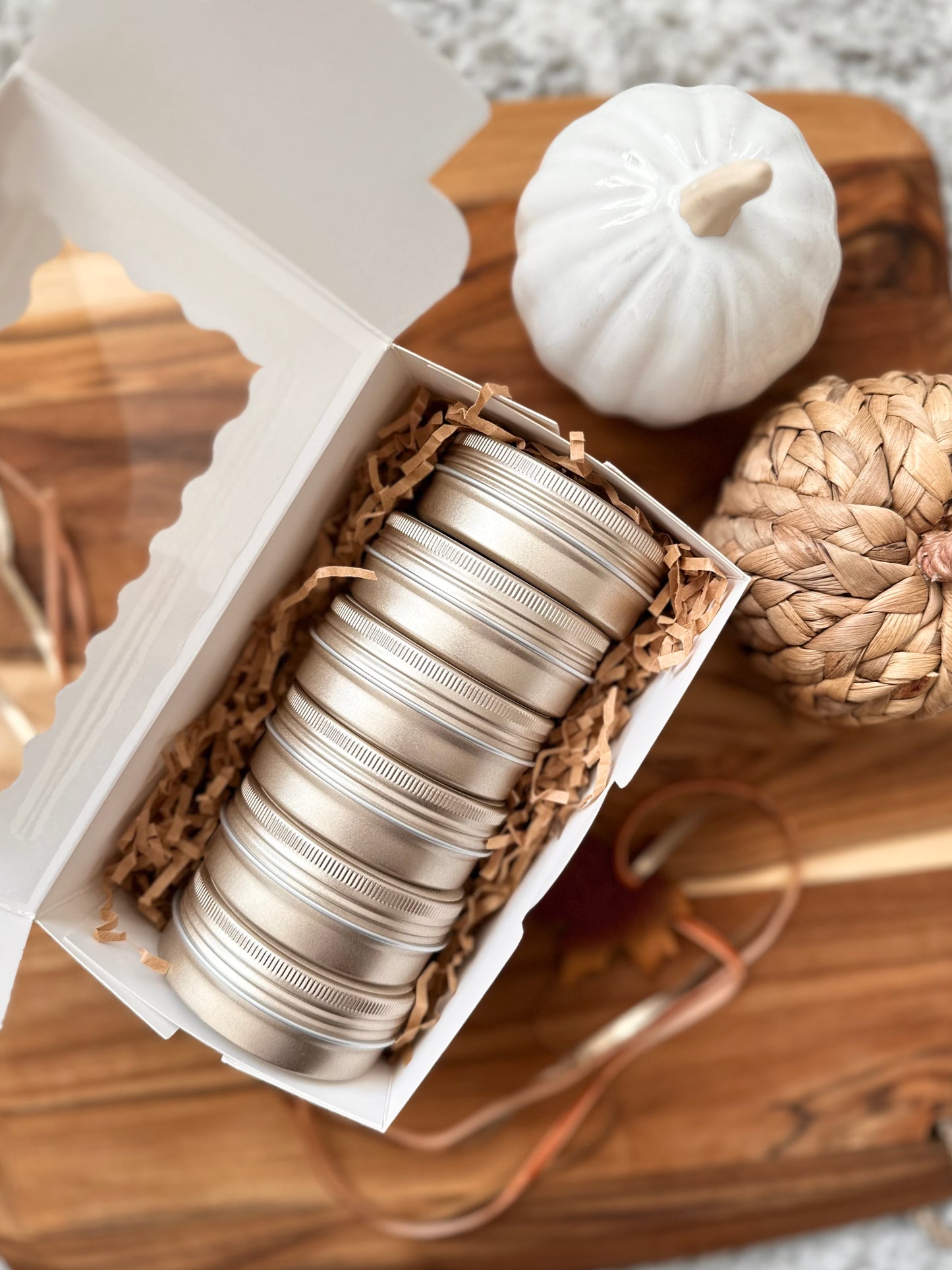 FALL COLLECTION Discovery Set of 6 - 2 oz travel candles | Organic American-Grown Coconut Soy Wax Blend | Non-toxic | Clean burning Home Fragrance