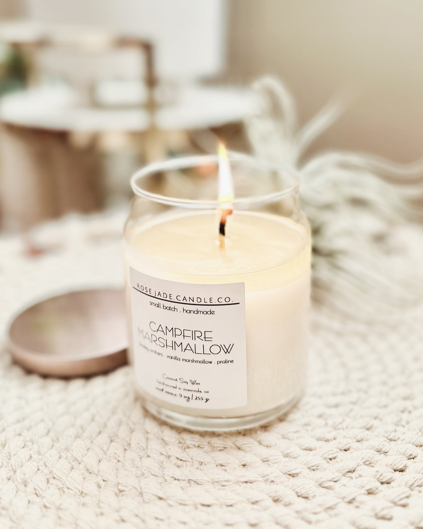non toxic coconut soy wax candle handmade clean sustainable small batch home fragrance