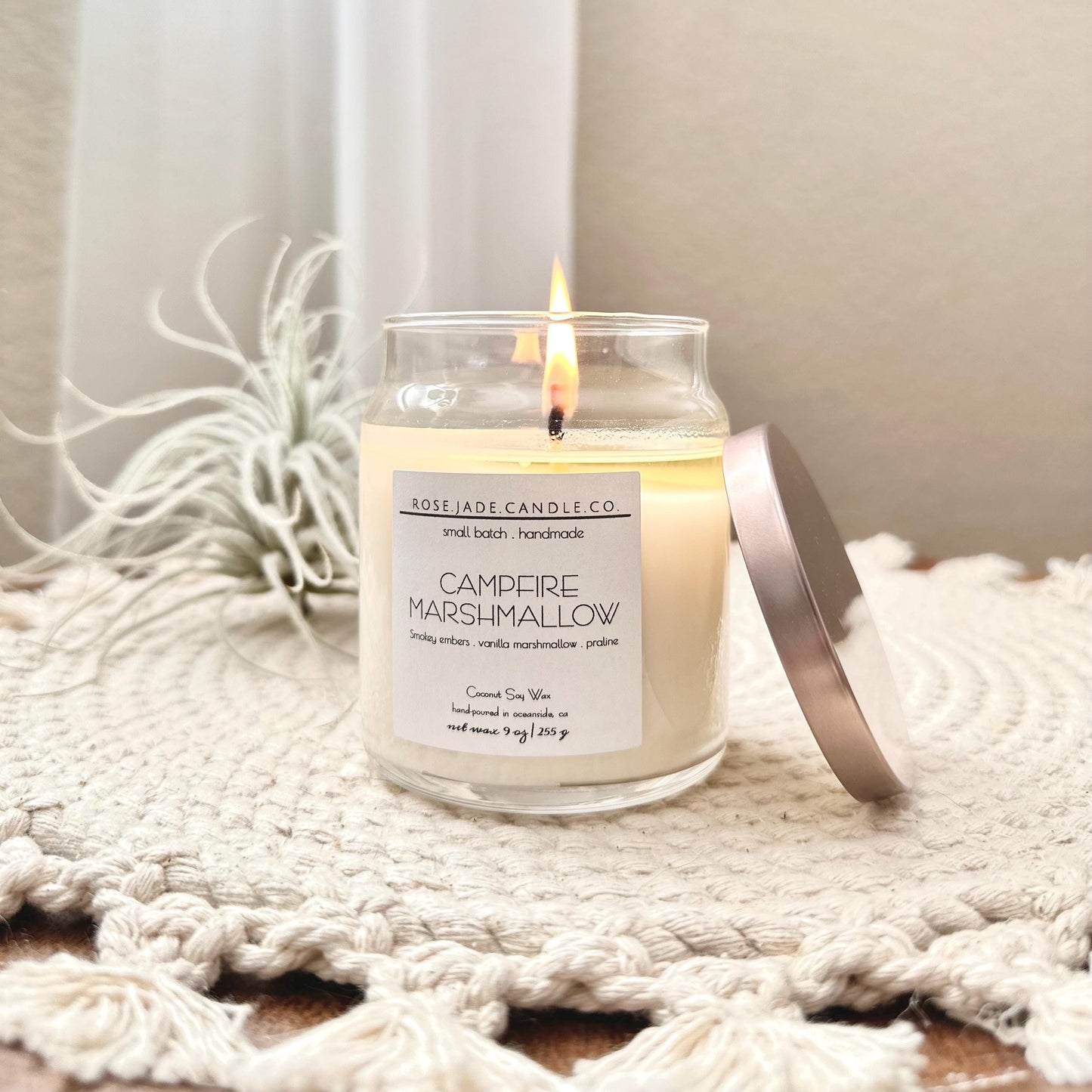 non toxic coconut soy wax candle handmade clean sustainable small batch home fragrance