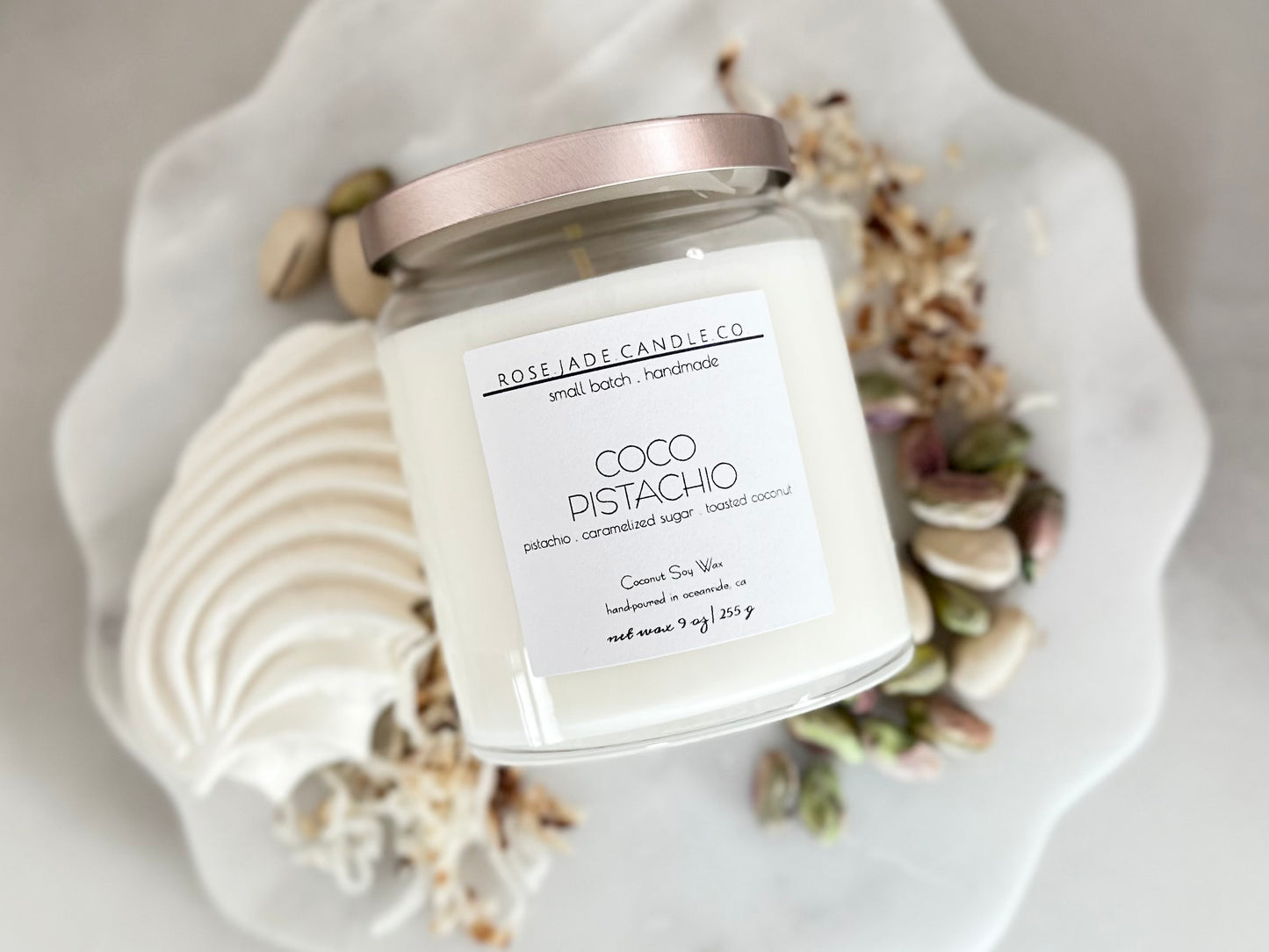 non toxic coconut soy wax candle handmade clean sustainable small batch home fragrance
