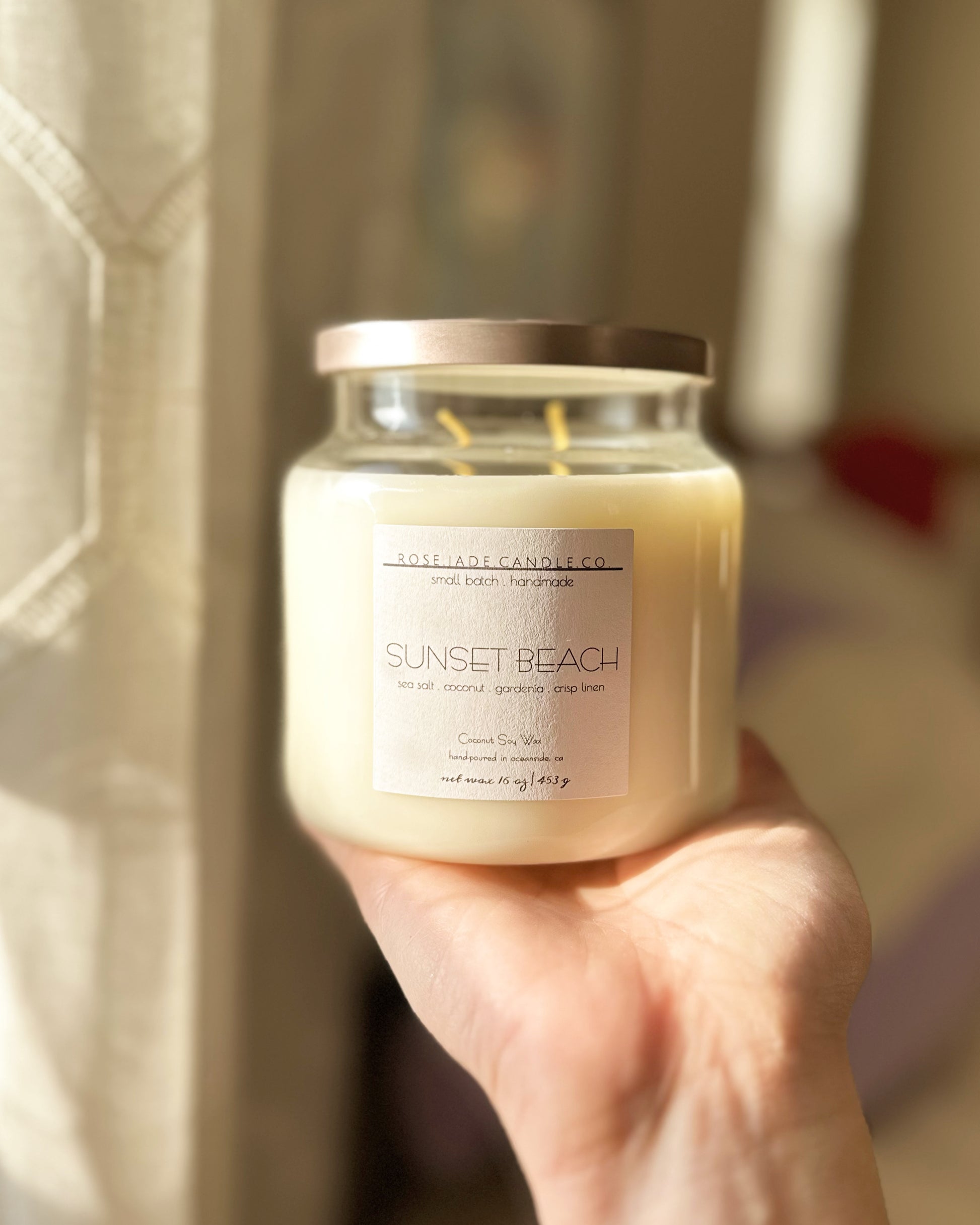 non toxic coconut soy wax candle handmade clean sustainable small batch home fragrance