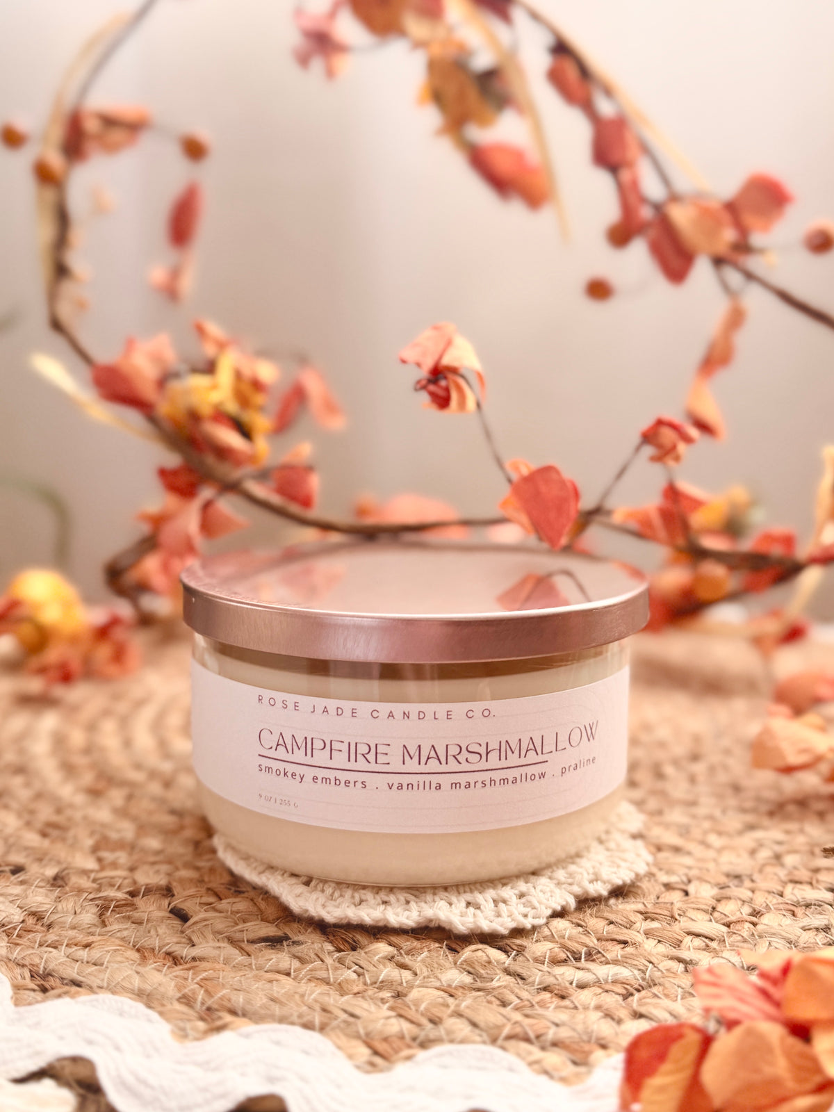 9 oz Two-Wick Jar Candle | Organic Coconut Soy Wax Blend | Non-toxic | Clean burning Home Fragrance
