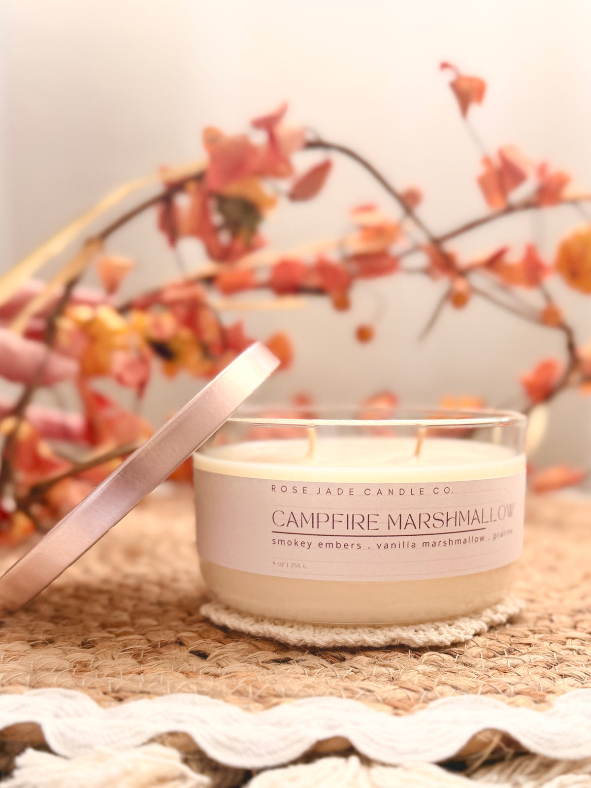 9 oz Two-Wick Jar Candle | Organic Coconut Soy Wax Blend | Non-toxic | Clean burning Home Fragrance