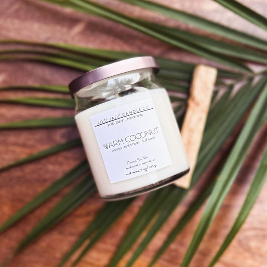 non toxic coconut soy wax candle handmade clean sustainable small batch home fragrance